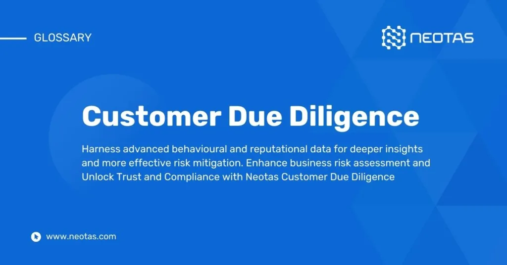 customer due diligence
