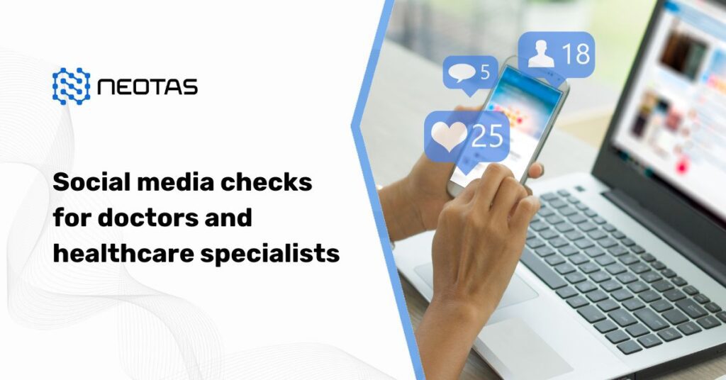 social media checks for doctors and healthcare specialists
