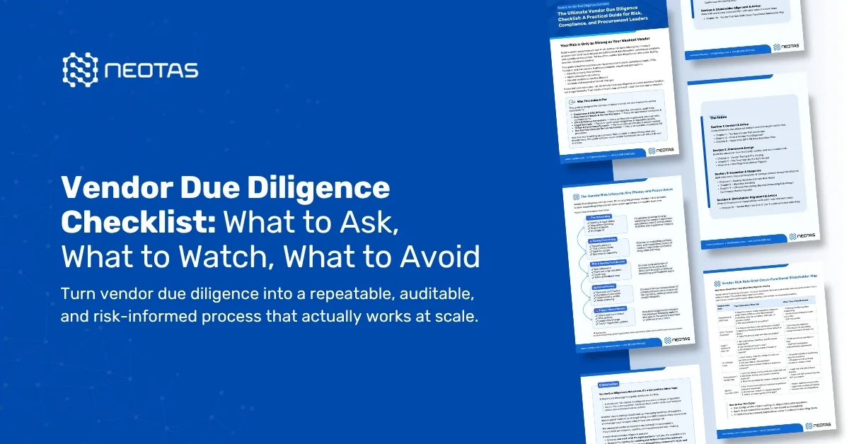 Vendor Due Diligence Checklist